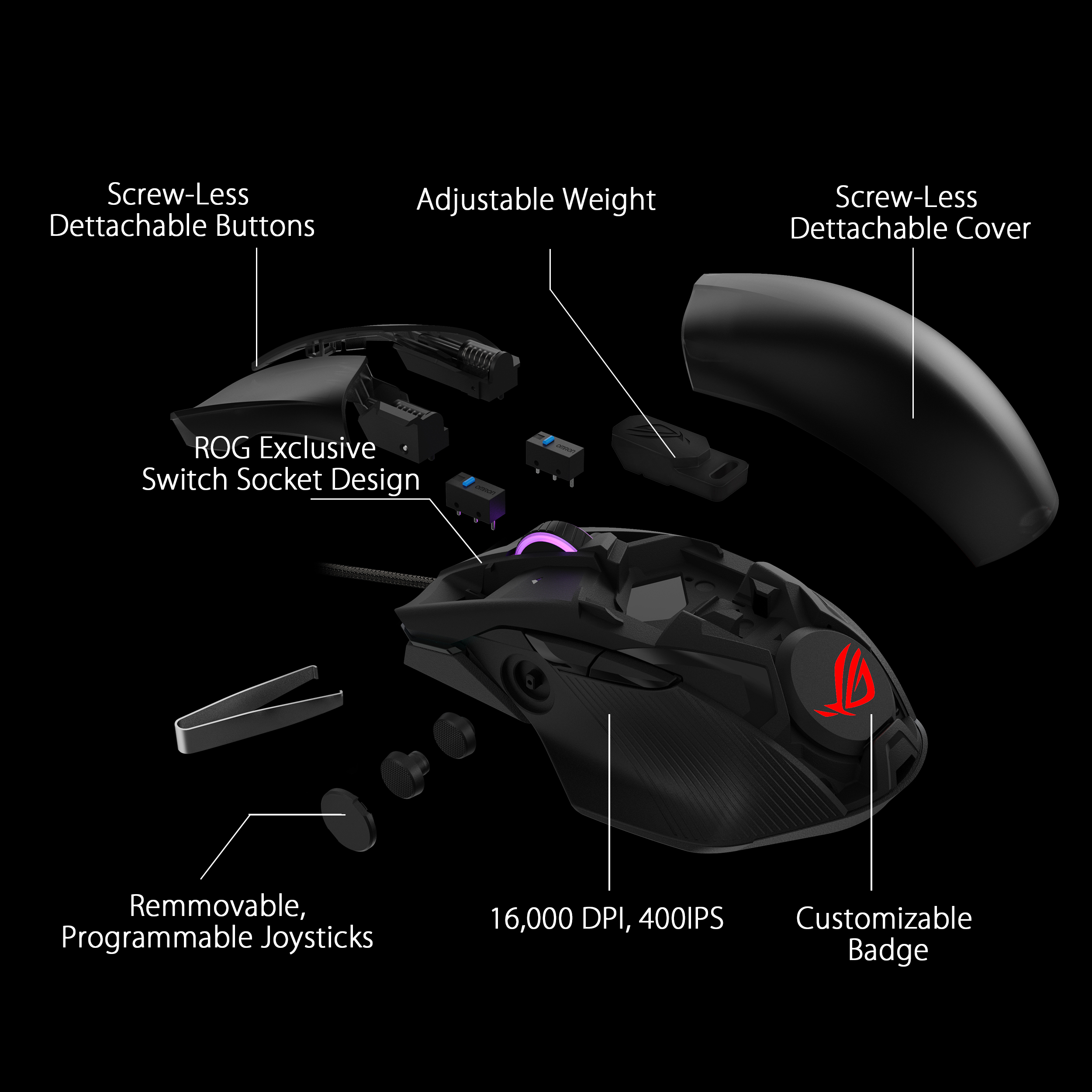 ASUS ROG Chakram Core Wired Gaming Mouse - image 5