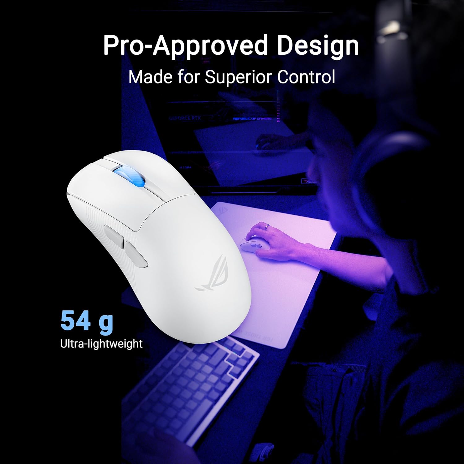 ASUS ROG Keris II Ace Wireless White Gaming Mouse - image 3
