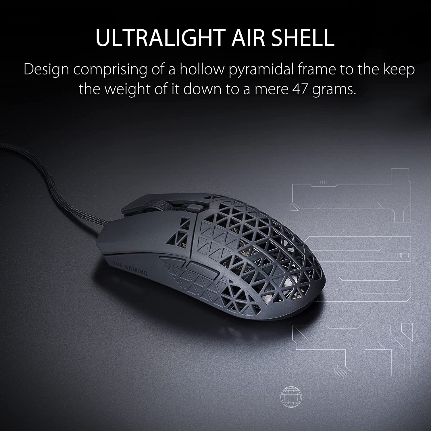 ASUS TUF Gaming M4 Air Lightweight 16,000 dpi Gaming Mouse - image 2
