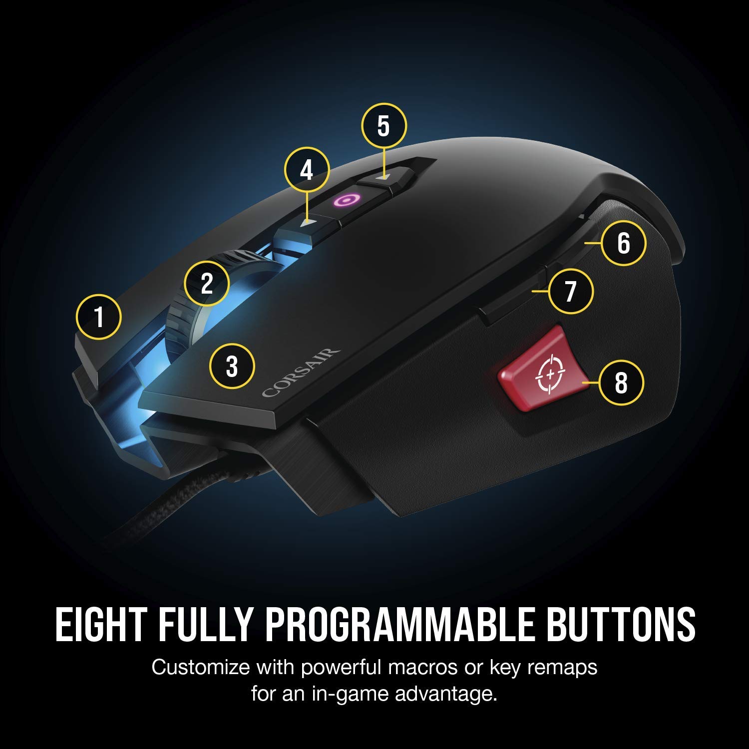 Corsair M65 PRO RGB Black FPS Wired Gaming Mouse - image 6