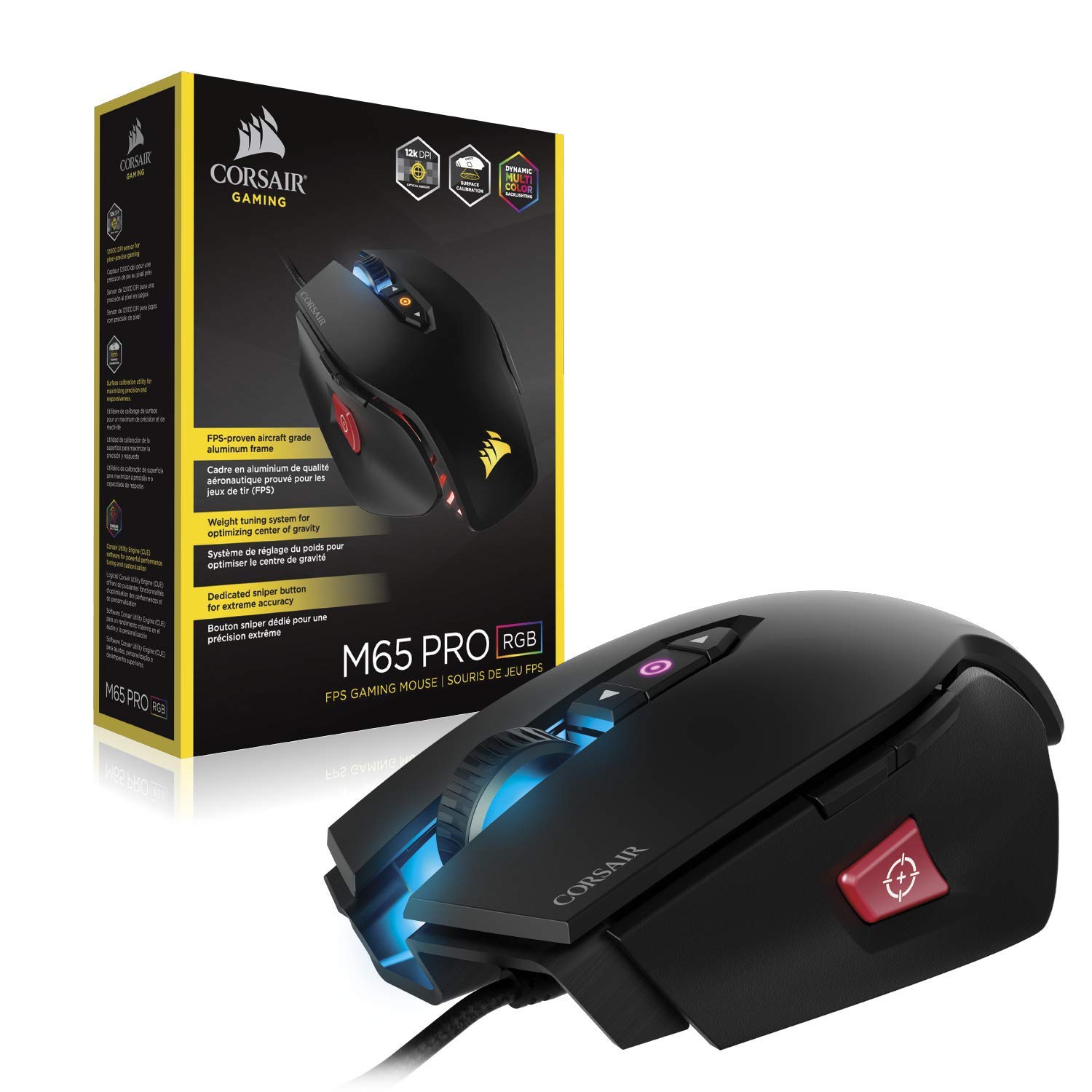 Corsair M65 PRO RGB Black FPS Wired Gaming Mouse - image 7