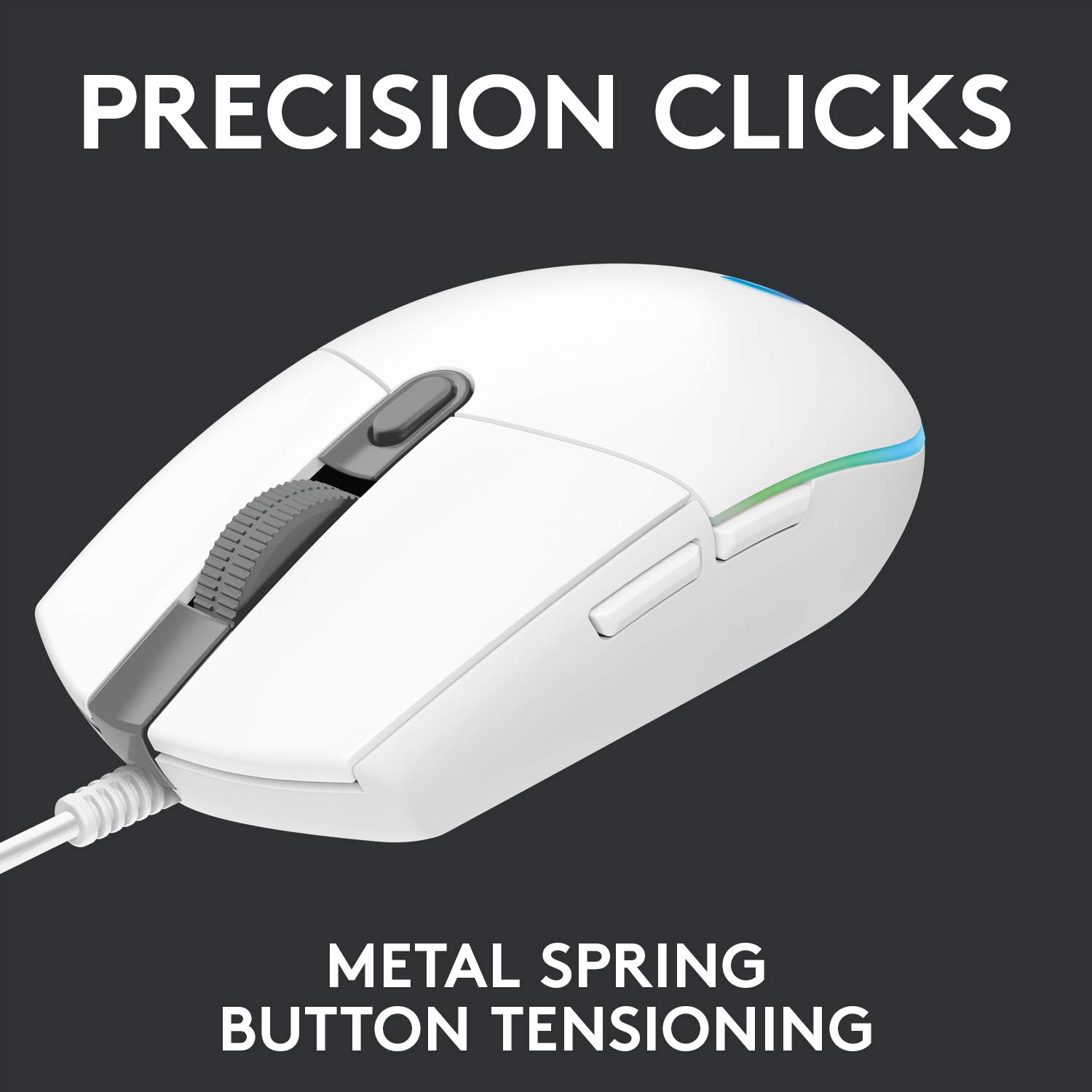Logitech G102 Lightsync White 8000 DPI RGB Gaming Mouse - image 4