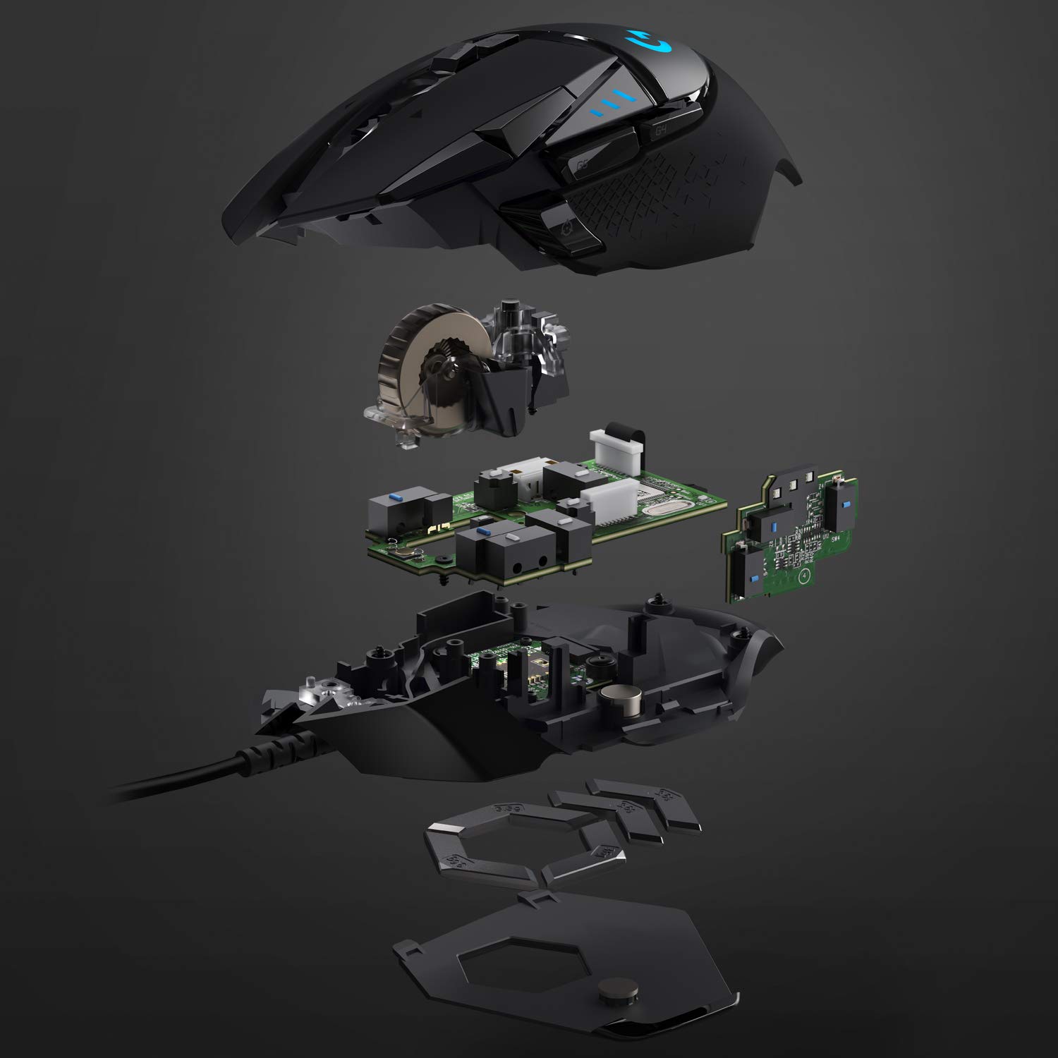 Logitech G502 Hero High Performance 25,600 DPI Wired Gaming Mouse - image 3