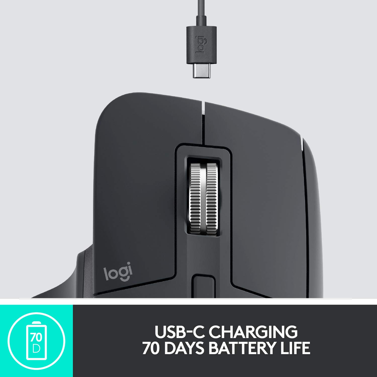 Logitech MX Master 3 Wireless Mouse Dark Grey - image 8