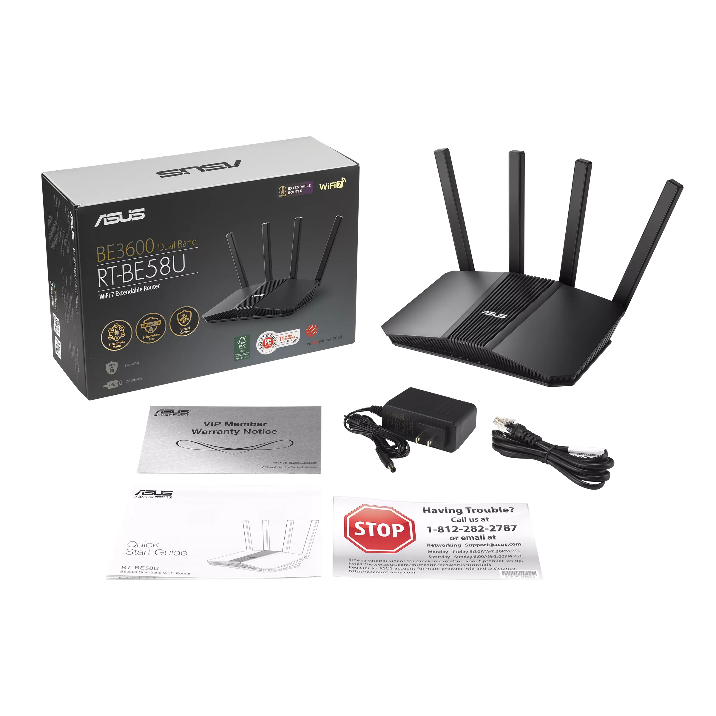 ASUS RT-BE58U Dual-Band BE3600 WiFi 7 AiMesh Router - image 4