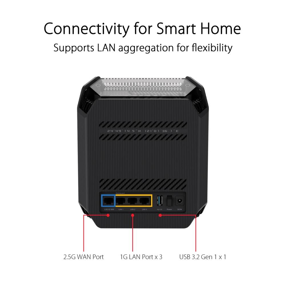 Asus ROG Rapture GT6 2Pack AX10000 WiFi-6 Gaming Router Black - image 2