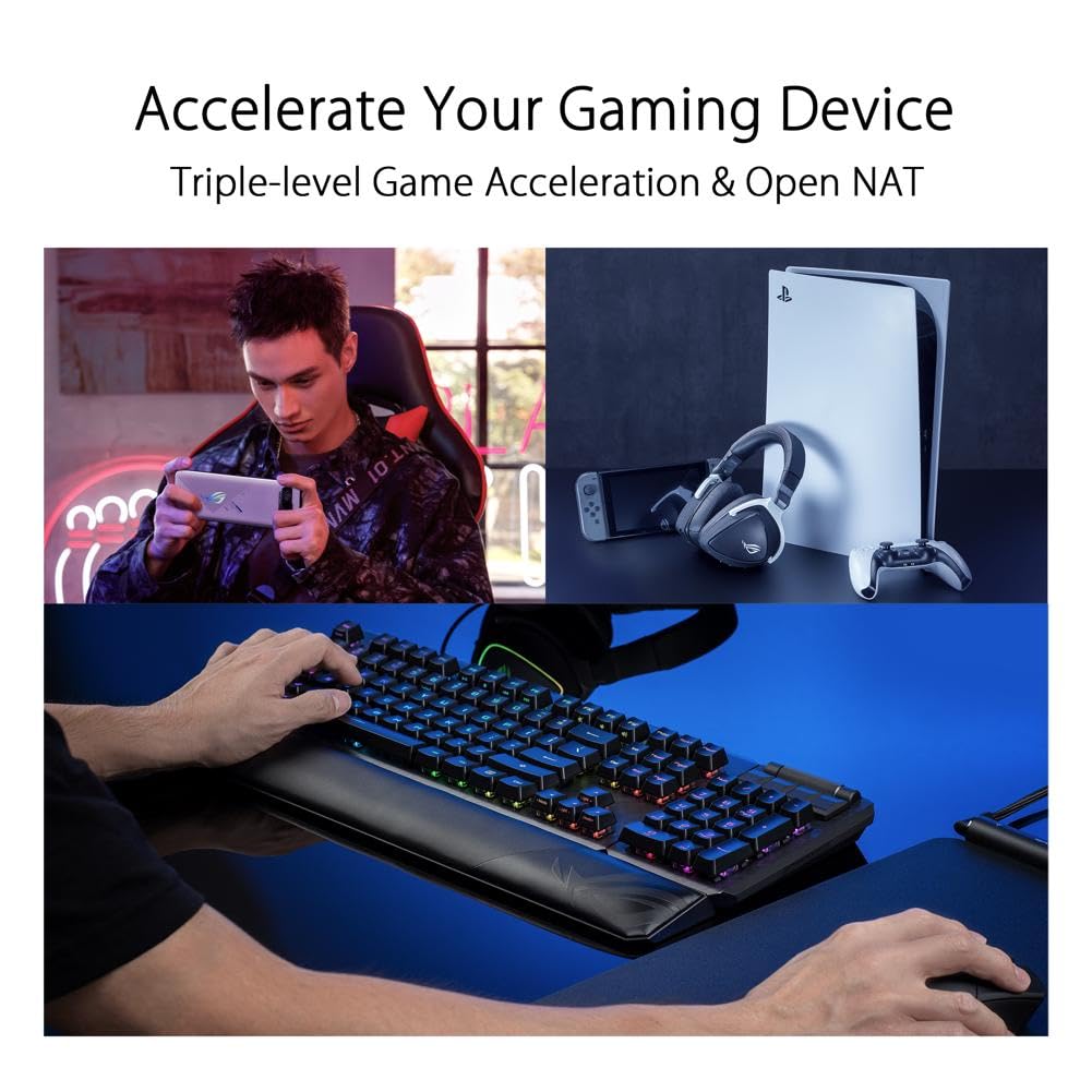 Asus ROG Rapture GT6 2Pack AX10000 WiFi-6 Gaming Router Black - image 3