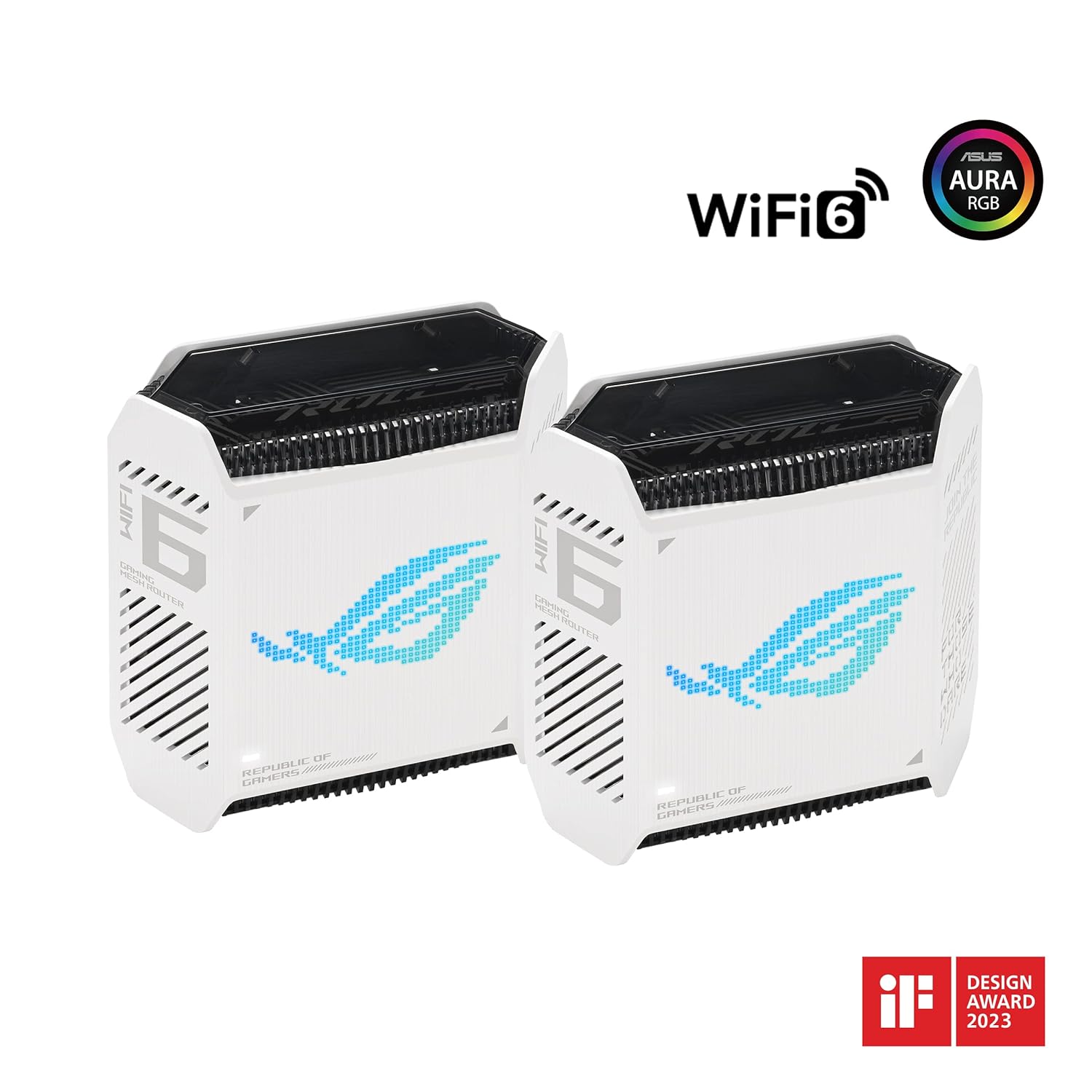 Asus ROG Rapture GT6 2Pack AX10000 WiFi-6 Gaming Router White - image 5