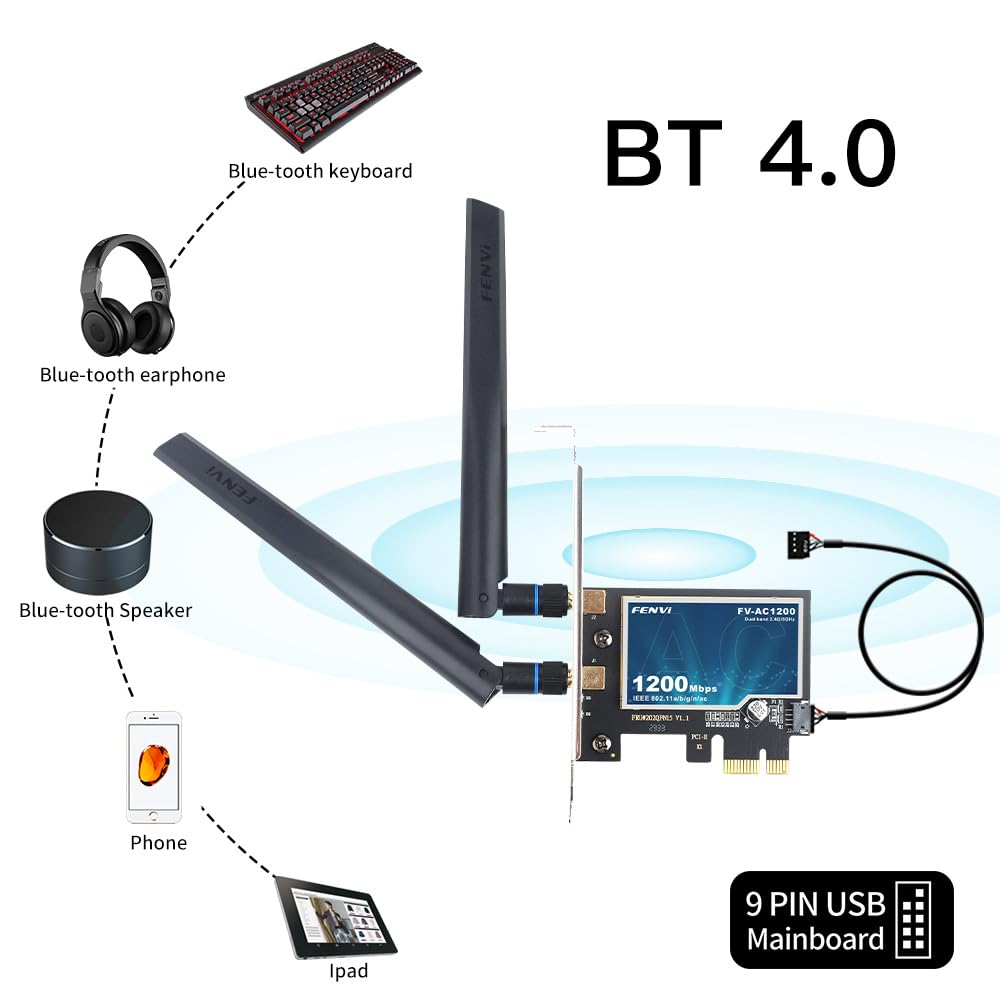 FENVI FV-AC1200S WIFI 5 PCIE WiFi Network Adapter Card - image 5