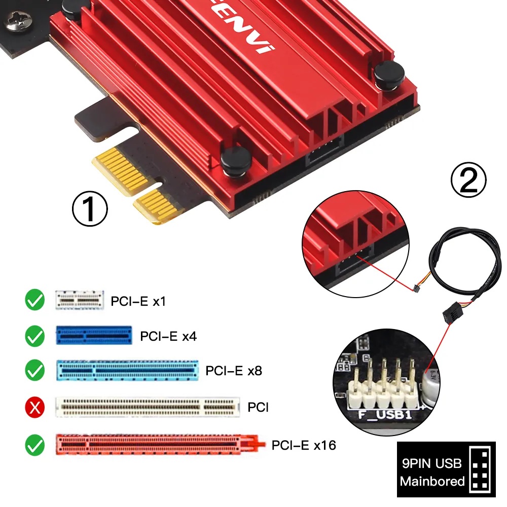 FENVI FV-AX1800 WIFI 6 PCIE WiFi Network Adapter Card - image 5
