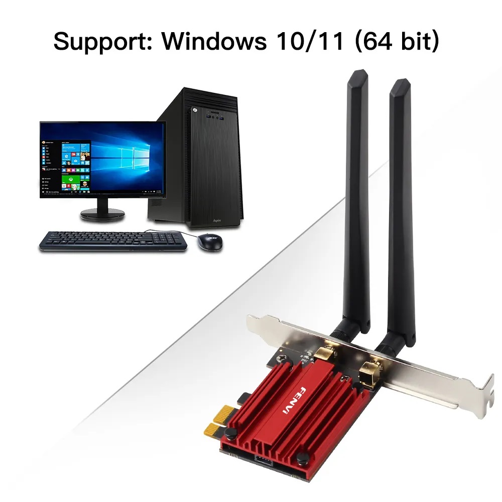 FENVI FV-AX1800 WIFI 6 PCIE WiFi Network Adapter Card - image 6