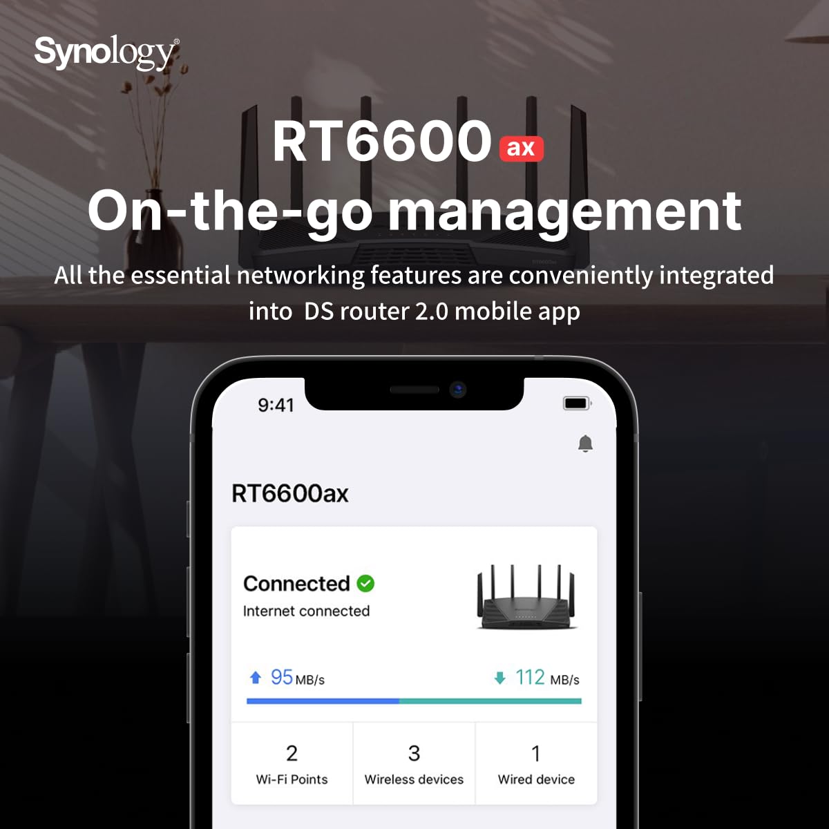 Synology RT6600ax Tri-Band Wi-Fi Router - image 3