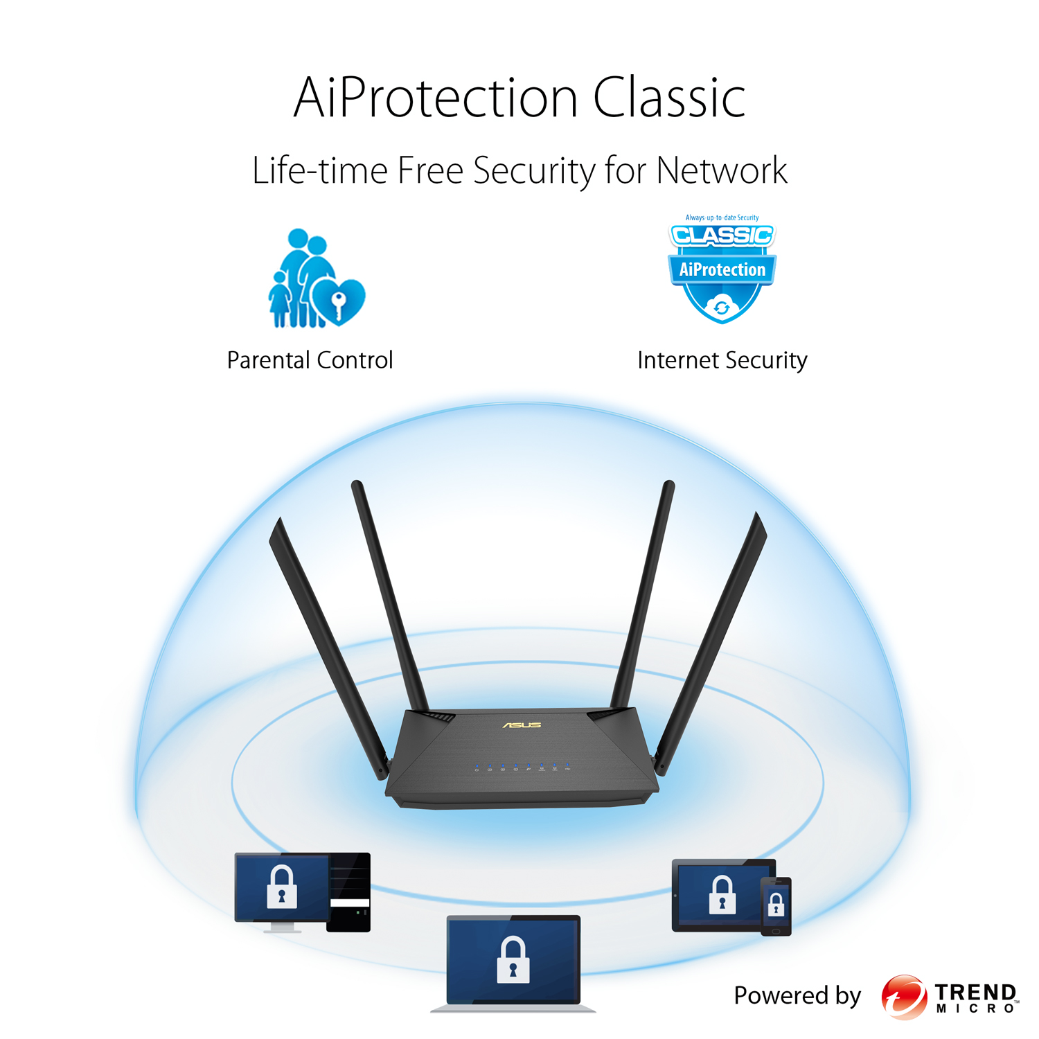 ASUS RT-AX53U AX1800 Dual Band WiFi 6 Extendable Router - image 5