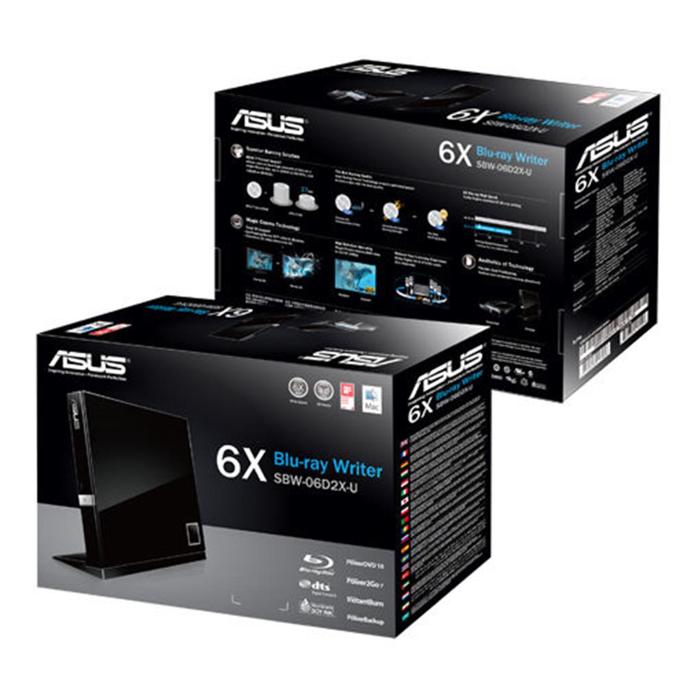 ASUS SBW-06D2X-U Slim Portable USB 2.0 Blu-ray Burner - image 4