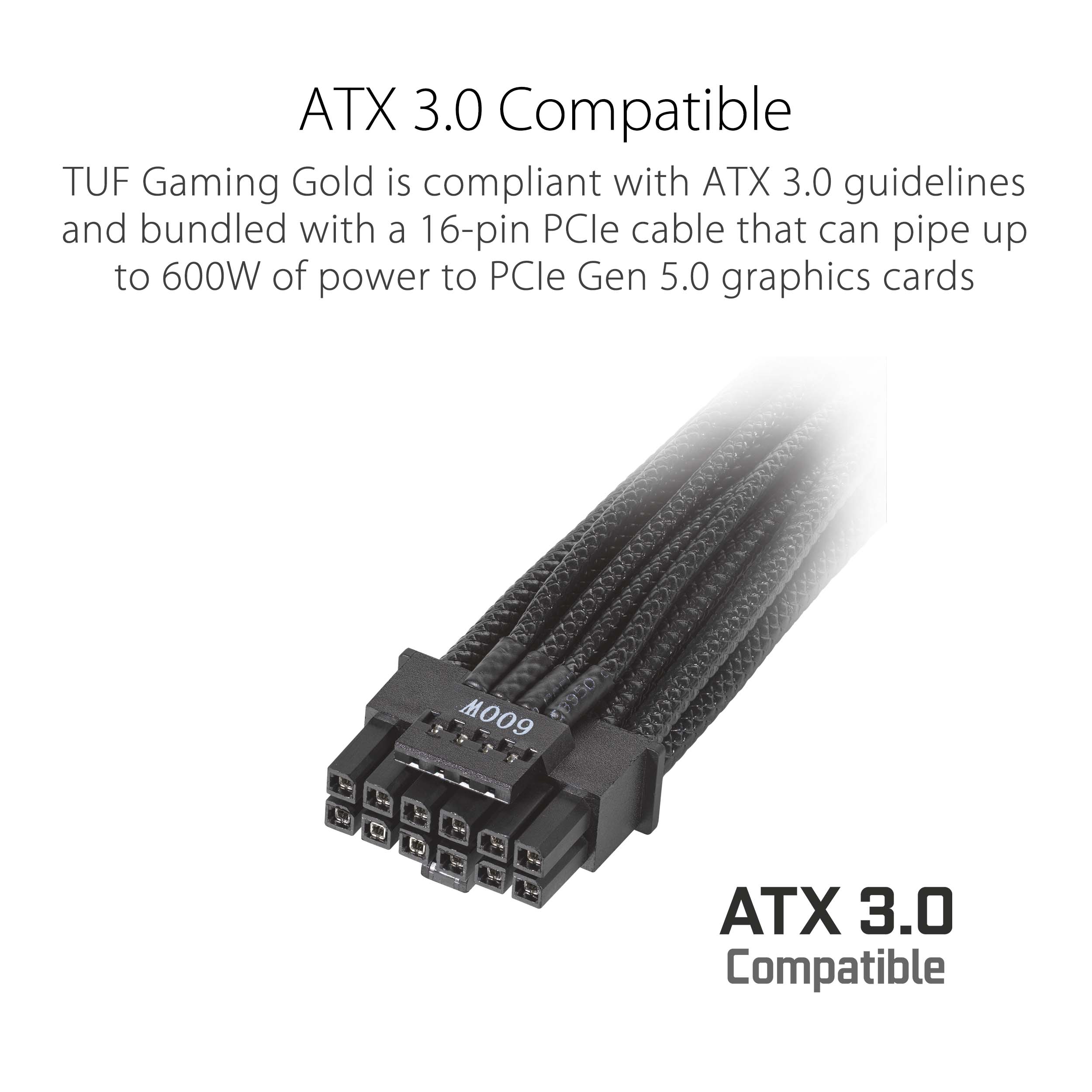 ASUS TUF Gaming 1000W 80 Plus Gold Fully modular ATX 3.0 PSU  - image 3