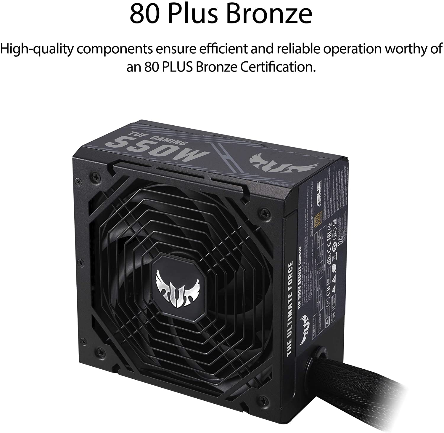 ASUS TUF Gaming 550W 80 Plus Bronze PSU - image 4
