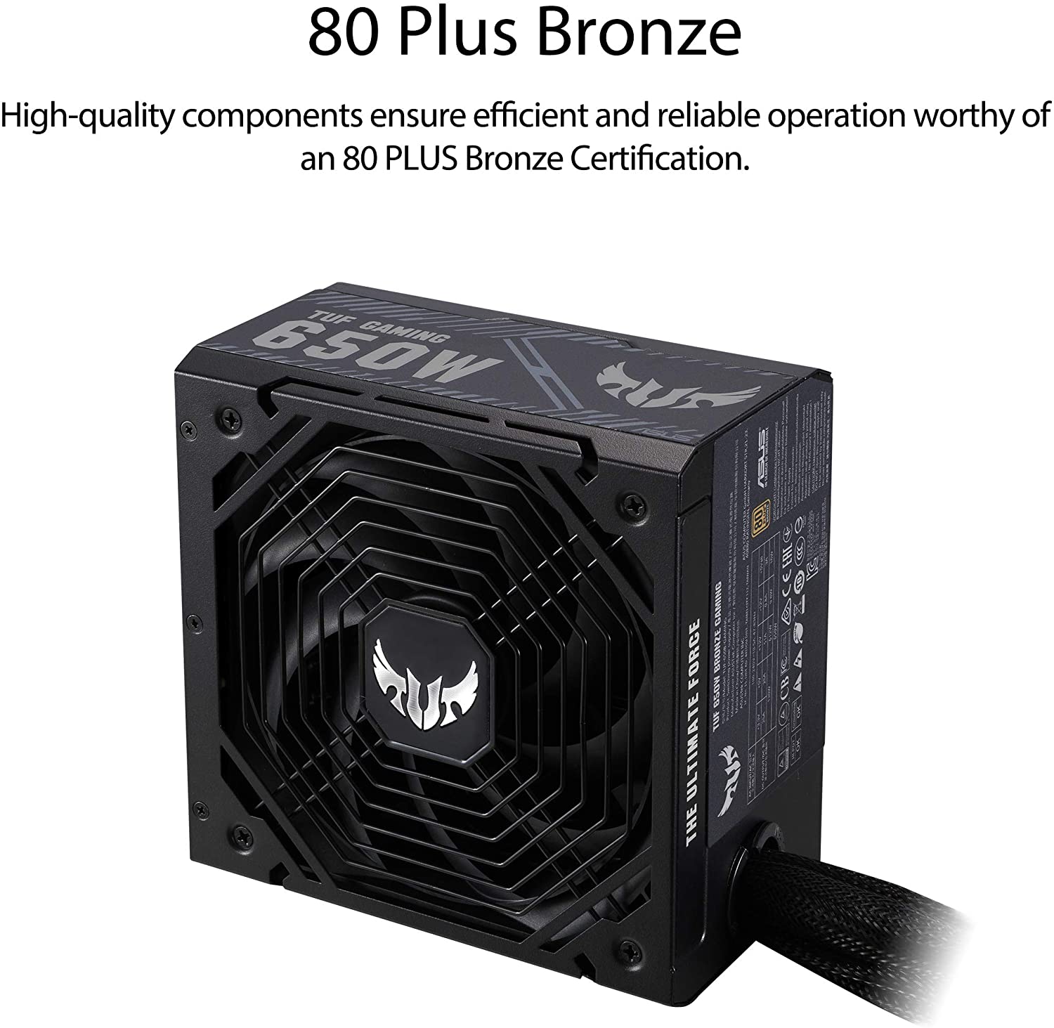 ASUS TUF Gaming 650W 80 Plus Bronze Power Supply Unit - image 3