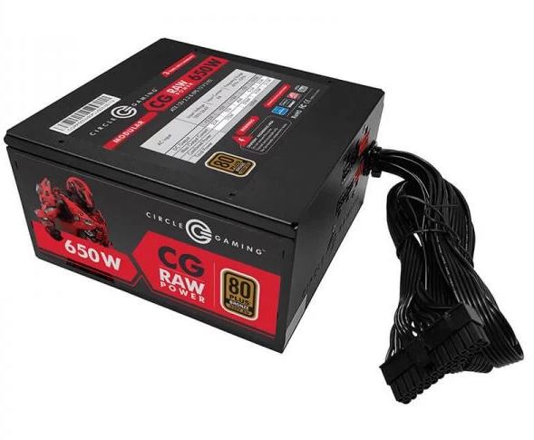 Circle Gamiing CG Raw Power Supply 650w Modular - image 2