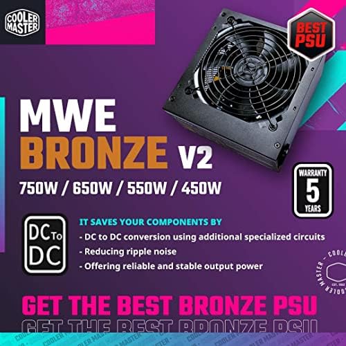 Cooler Master MWE 450 Bronze V2 230V 450W Power Supply - image 6