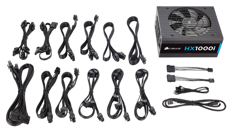 Corsair HX1000i 80 Plus PLATINUM Full Modular Power Supply Unit - image 3