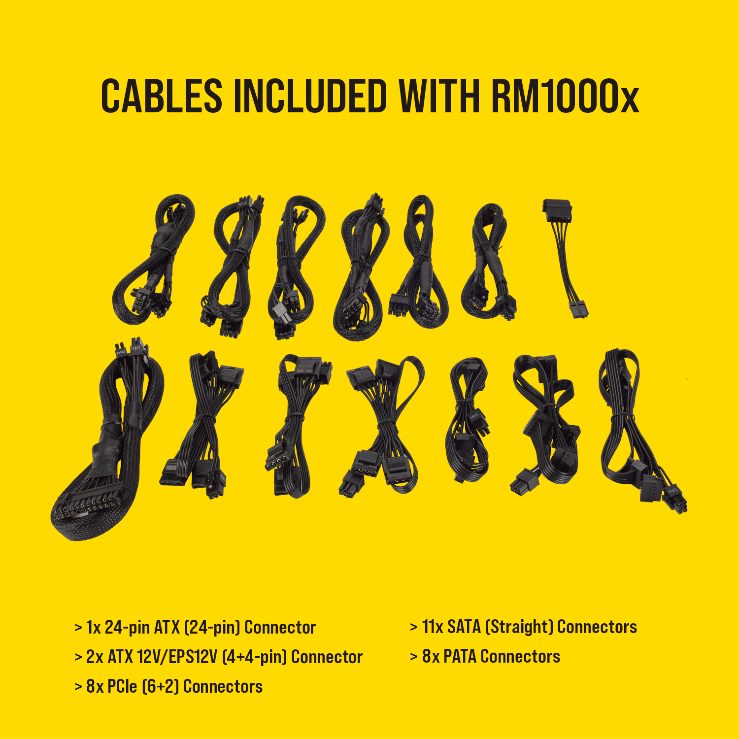 Corsair RM1000x Fully Modular 80 PLUS Gold Power Supply - image 6
