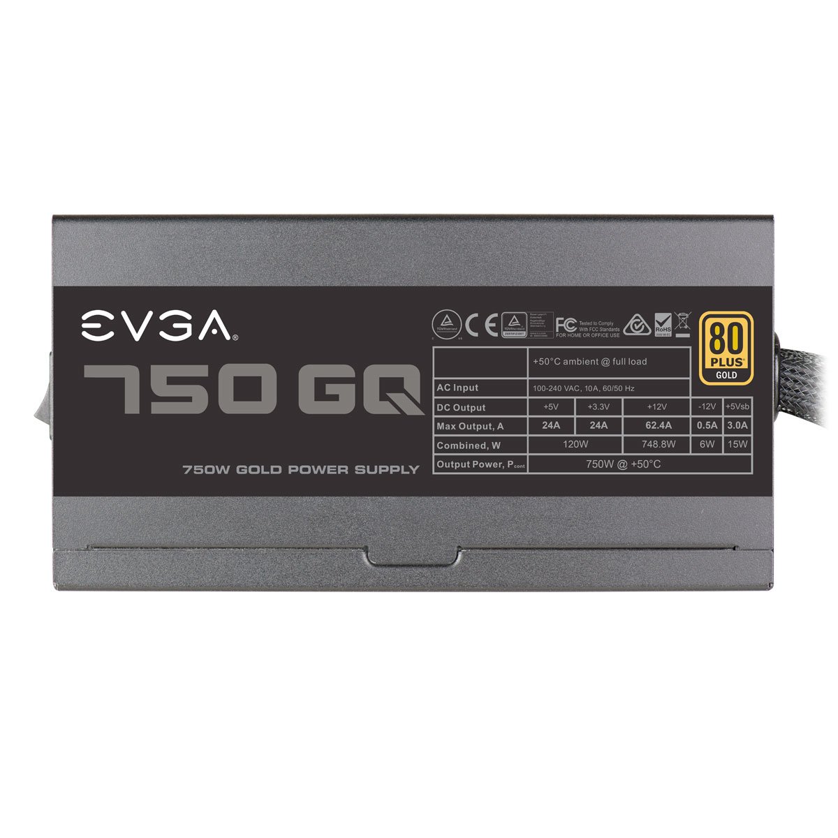 EVGA 750 GQ Semi Modular 80 Plus GOLD SMPS - image 4