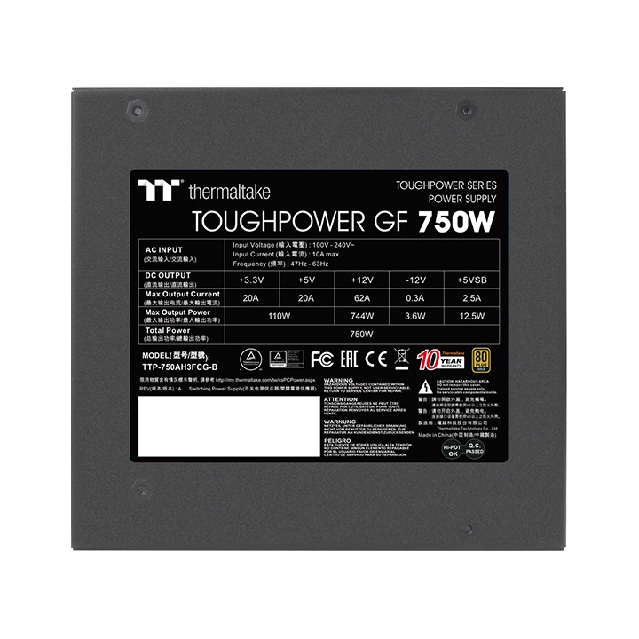 Thermaltake Toughpower GF 750W 80 Plus Gold SMPS - image 4