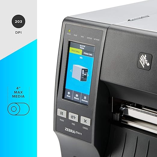 Zebra ZT41143-T0G0000Z Ethernet 300 dpi Thermal Transfer Printer - image 4