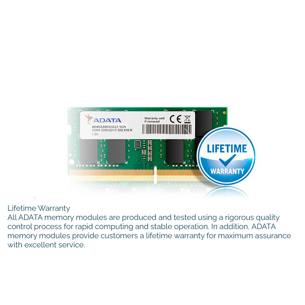ADATA 32GB DDR4 3200Mhz SO-DIMM Laptop Memory - image 4