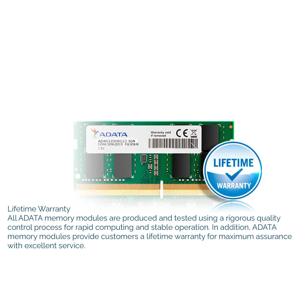 ADATA Premier 8GB DDR4 3200MHz CL22 SO-DIMM Latop Memory - image 4