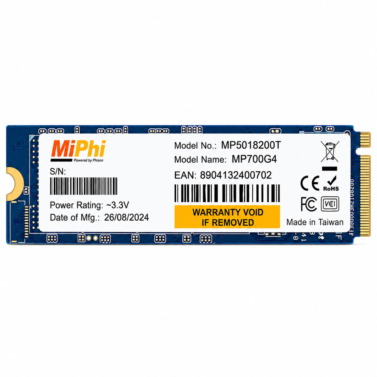 MiPhi MP700G4 2TB Gen4 NVMe SSD - image 3
