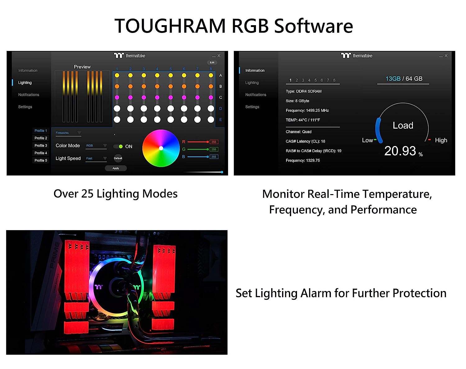 Thermaltake TOUGHRAM RGB 16GB 4000 MHz DDR4 Desktop Ram - image 6