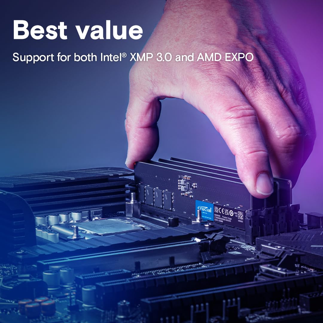 Crucial 16GB DDR5 4800Mhz U-DIMM Desktop Memory - image 5
