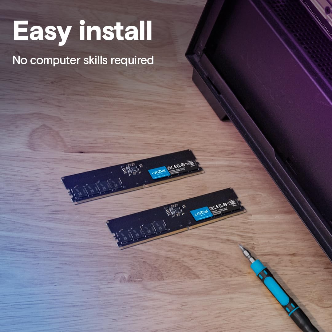 Crucial 16GB DDR5 4800Mhz U-DIMM Desktop Memory - image 6