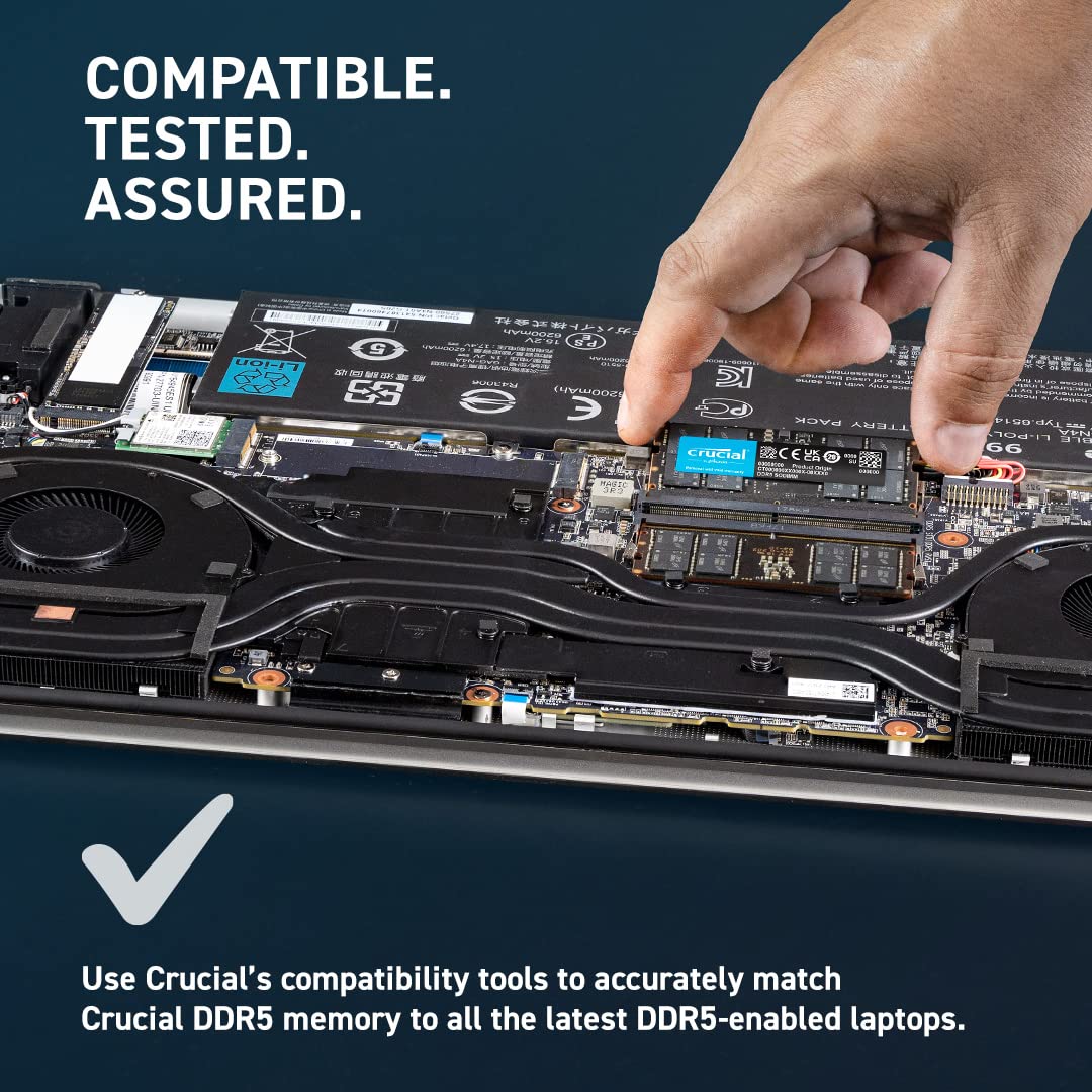 Crucial 32GB DDR5 5600Mhz SO-DIMM Laptop Memory