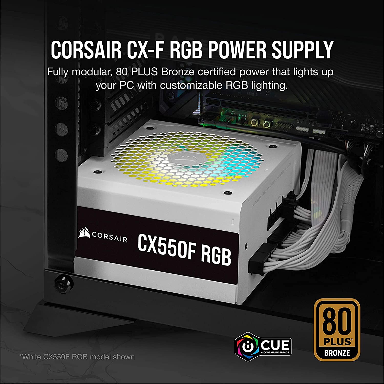 Corsair CX650F RGB 650W 80Plus Bronze Fully Modular RGB PSU - image 2