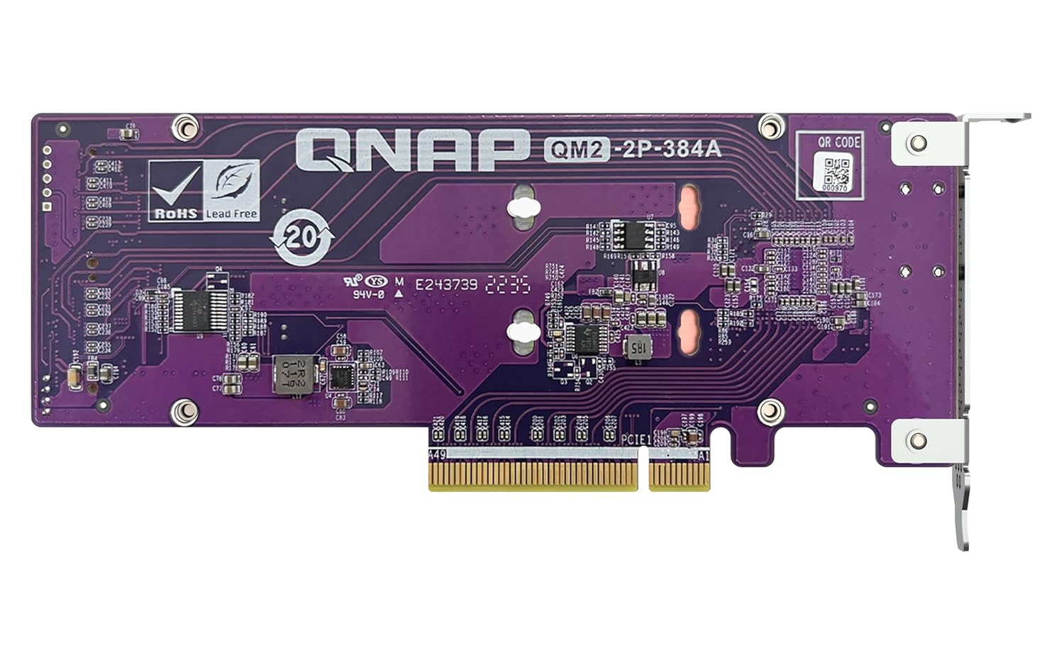Qnap QM2-2P-384A Dual M.2 PCIe SSD Expansion Card - image 2