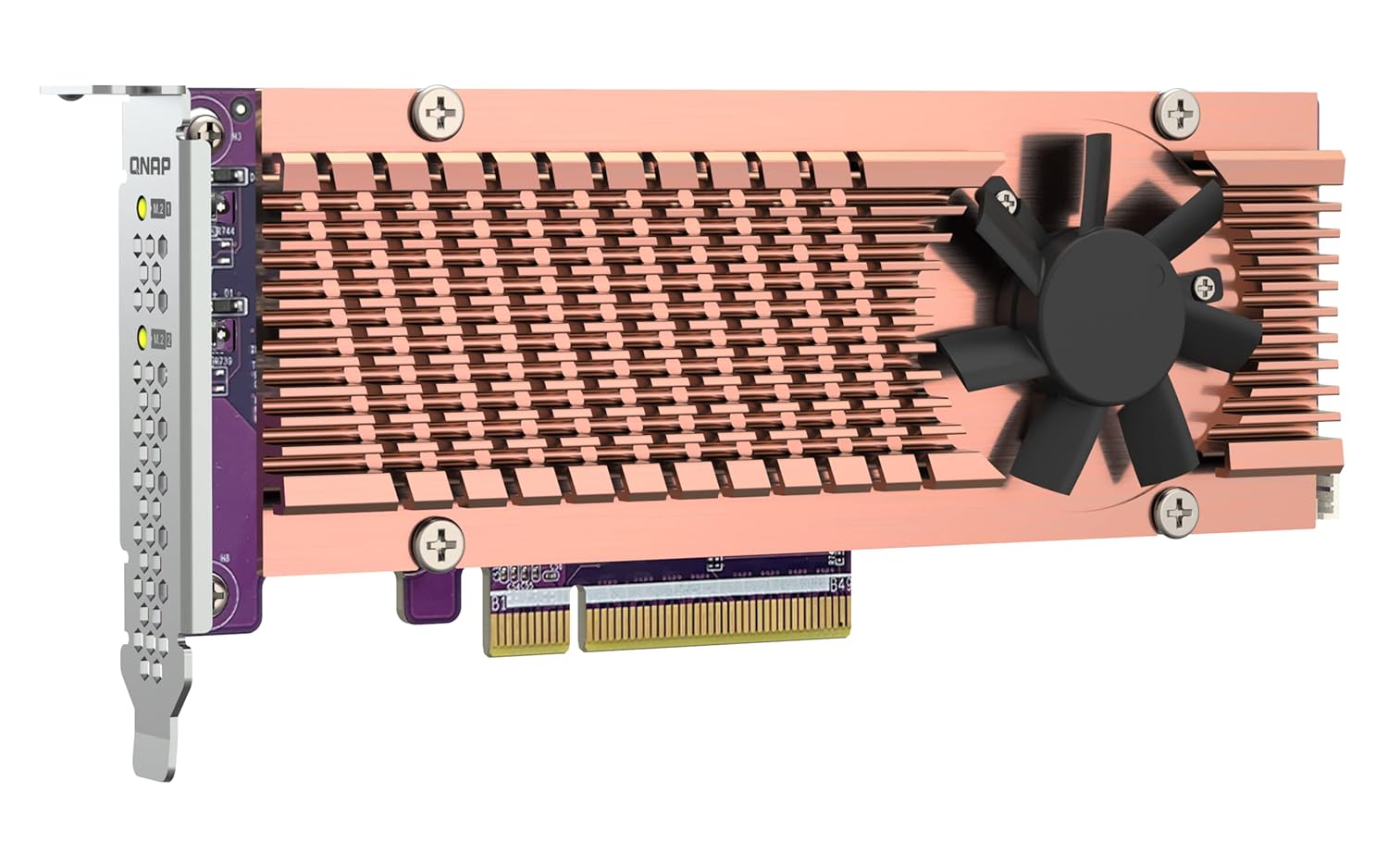 Qnap QM2-2P-384A Dual M.2 PCIe SSD Expansion Card - image 3