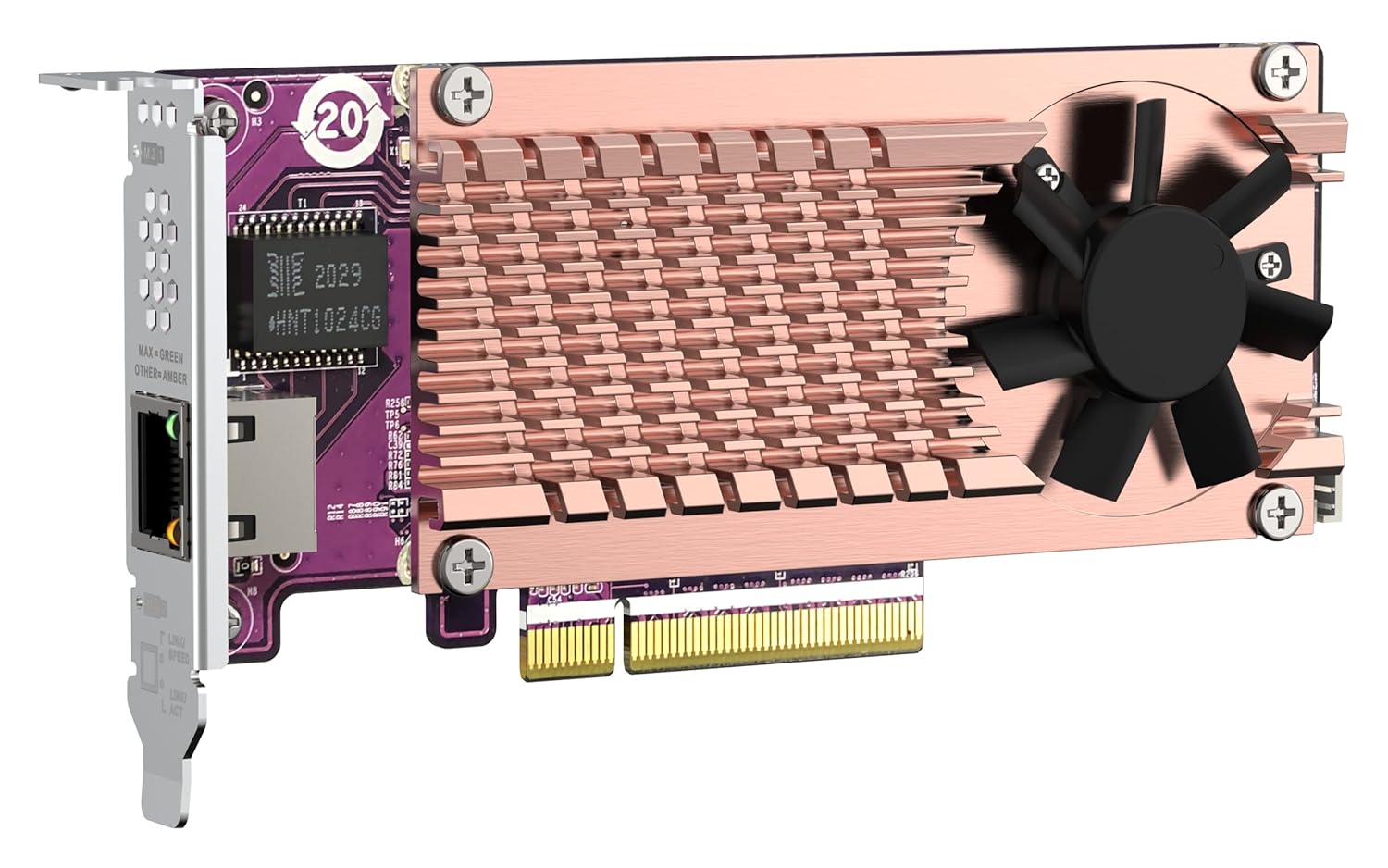 Qnap QM2-2P10G1TB 2xPCIe NVMe SSD & 10GbE Expansion Card - image 3