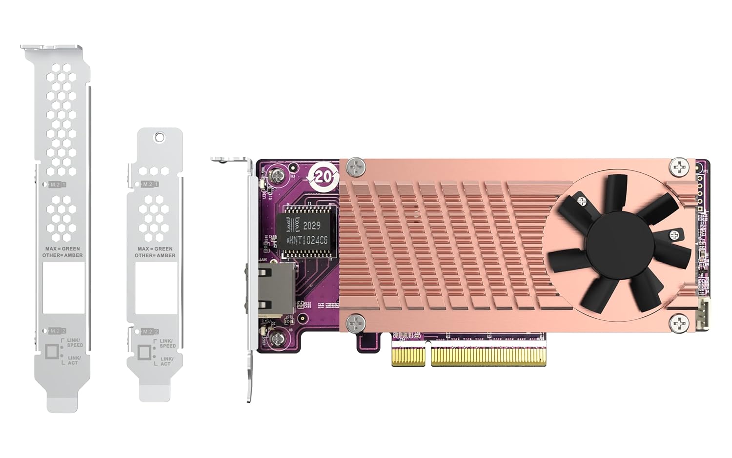 Qnap QM2-2P10G1TB 2xPCIe NVMe SSD & 10GbE Expansion Card - image 4