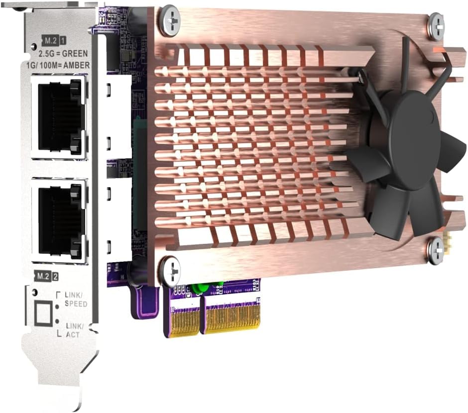 Qnap QM2-2P2G2T M.2 NVMe SSD & 2.5GbE Port Expansion Card - image 2