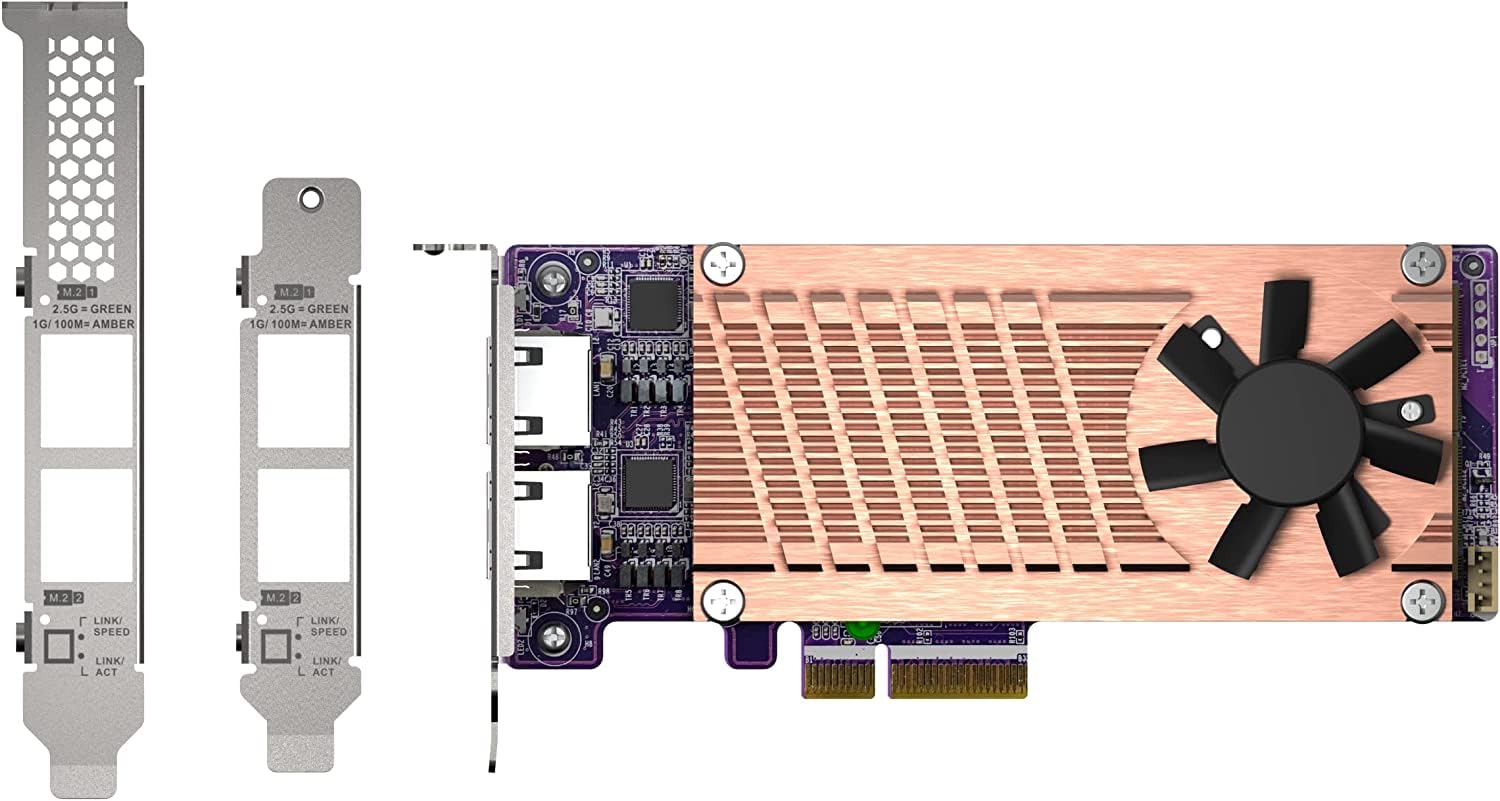 Qnap QM2-2P2G2T M.2 NVMe SSD & 2.5GbE Port Expansion Card - image 3