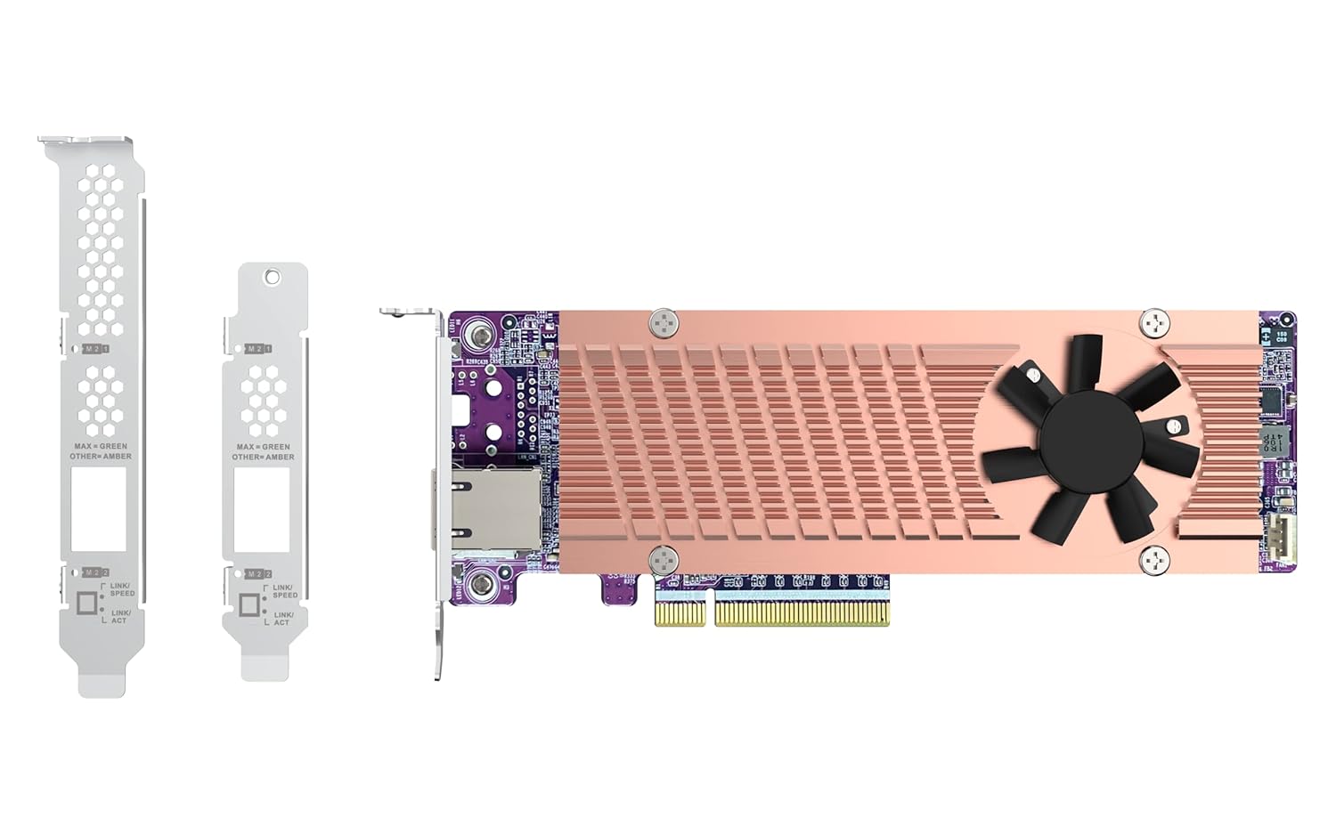 Qnap QM2-2P410G1T M.2 NVMe SSD & 10GbE Port Expansion Card - image 3