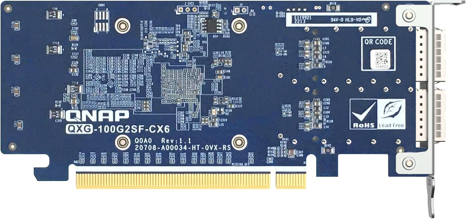 Qnap QXG-100G2SF-CX6 Dual port 100GbE network expansion card - image 2