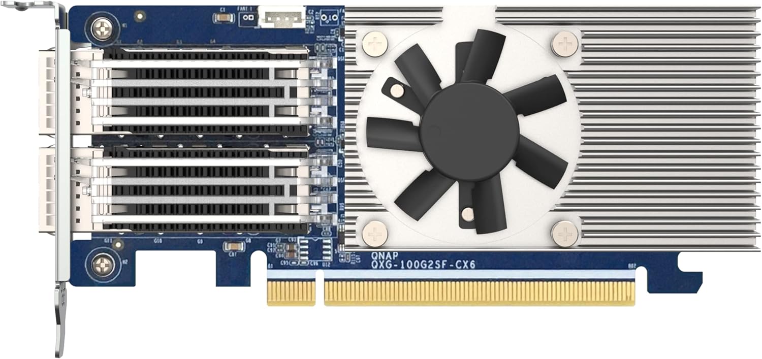 Qnap QXG-100G2SF-CX6 Dual port 100GbE network expansion card - image 3
