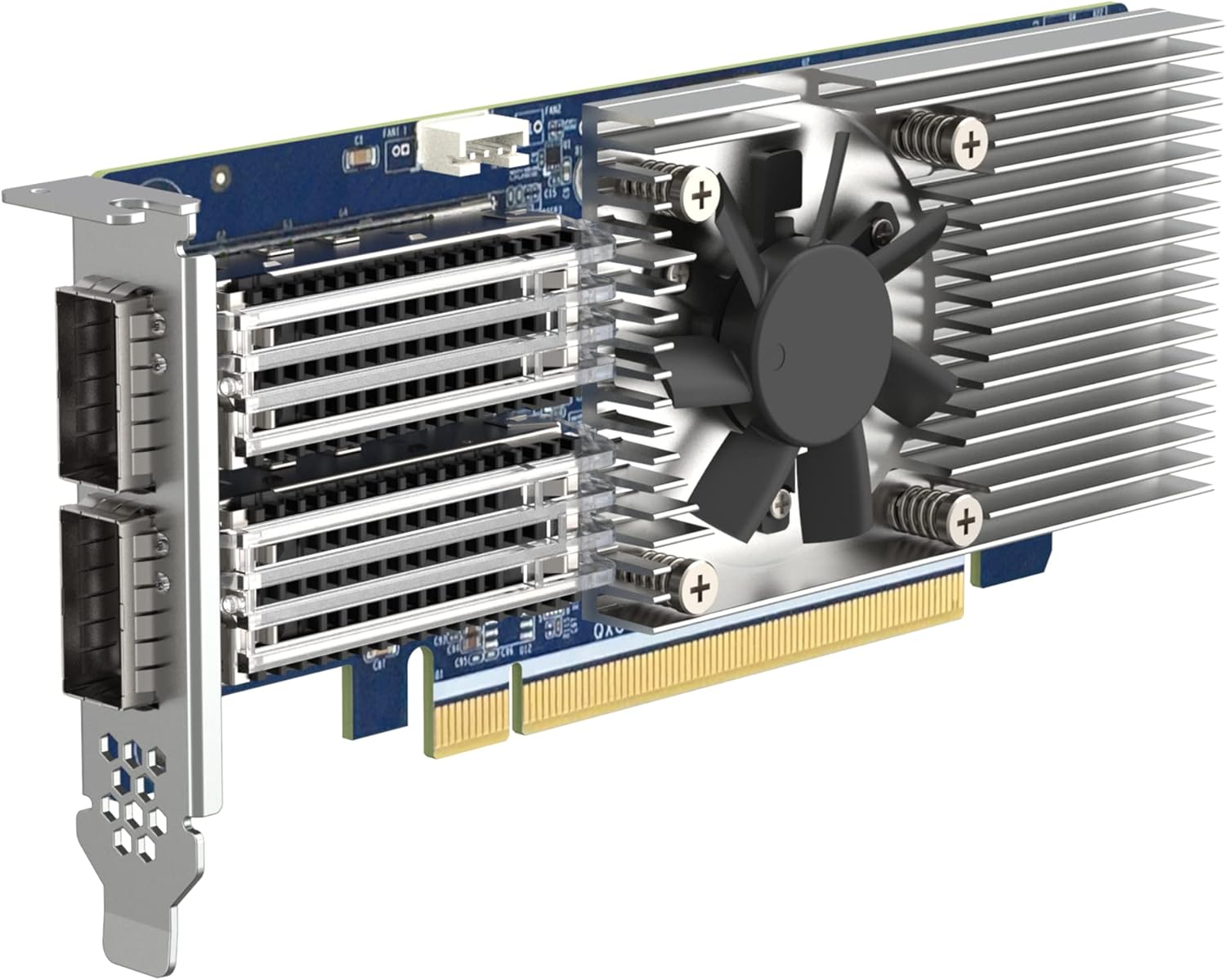 Qnap QXG-100G2SF-CX6 Dual port 100GbE network expansion card - image 4