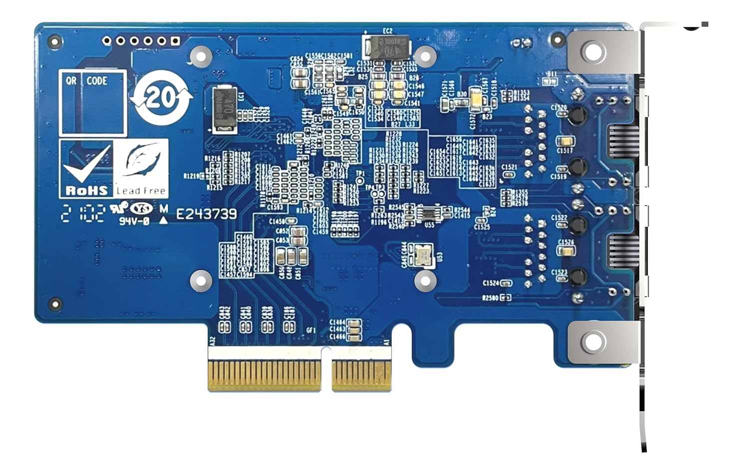 Qnap QXG-10G2T Dual-port 10GbE Network Expansion Card - image 4