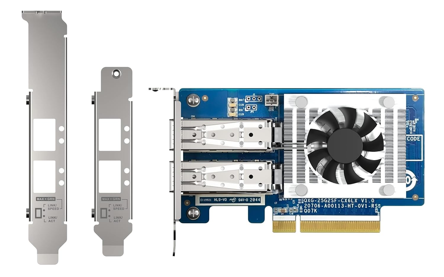 Qnap QXG-25G2SF-CX6 Dual port SFP28 25GbE network expansion card - image 4