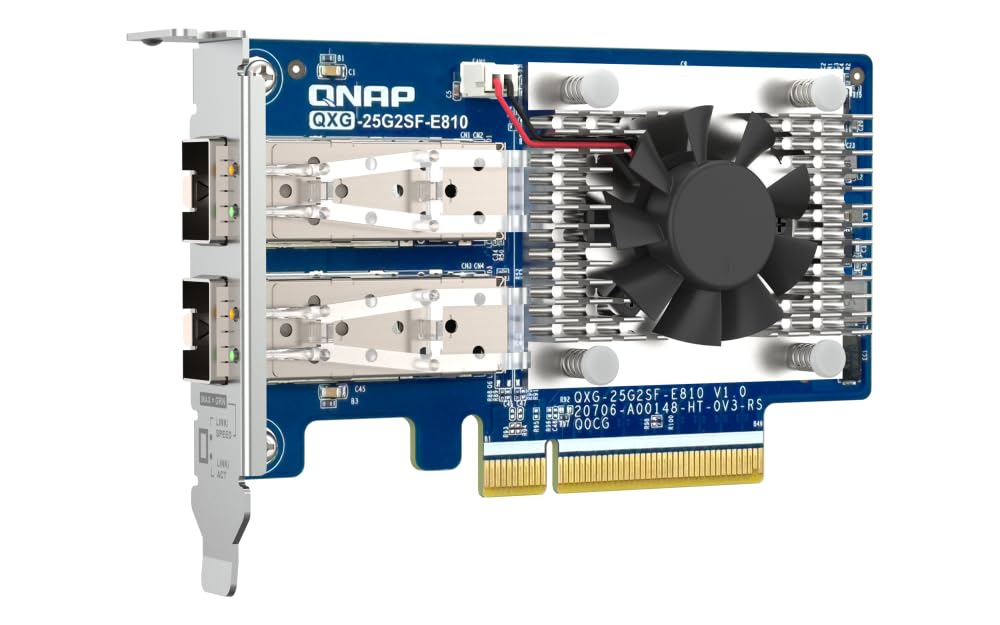 Qnap QXG-25G2SF-E810 Dual port SFP28 25GbE network expansion card - image 2
