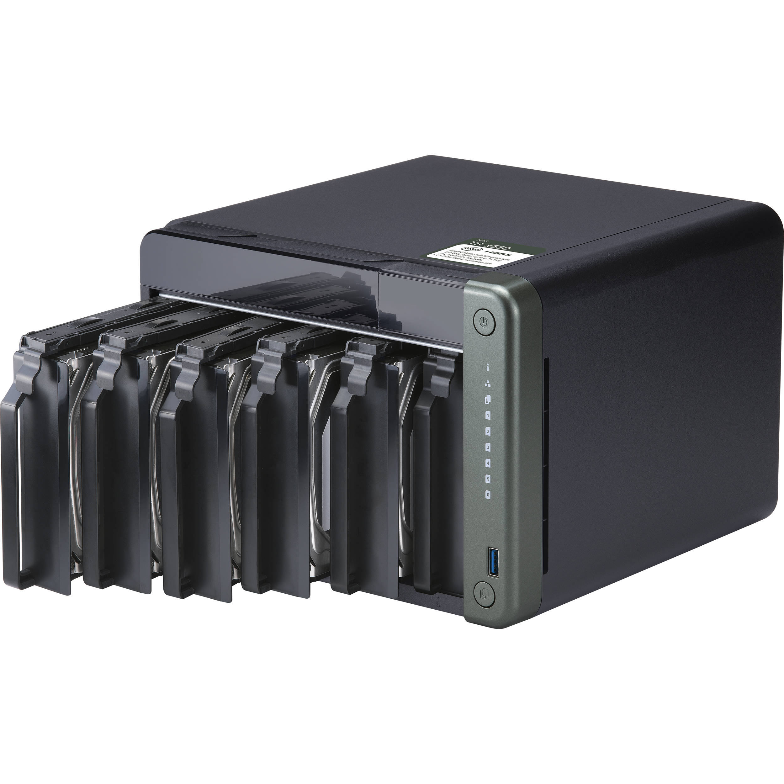 QNAP TS-653D-8G 6 Bay NAS Enclosure for Professionals with Intel Celeron J4125 CPU and Two 2.5GbE Ports - image 4